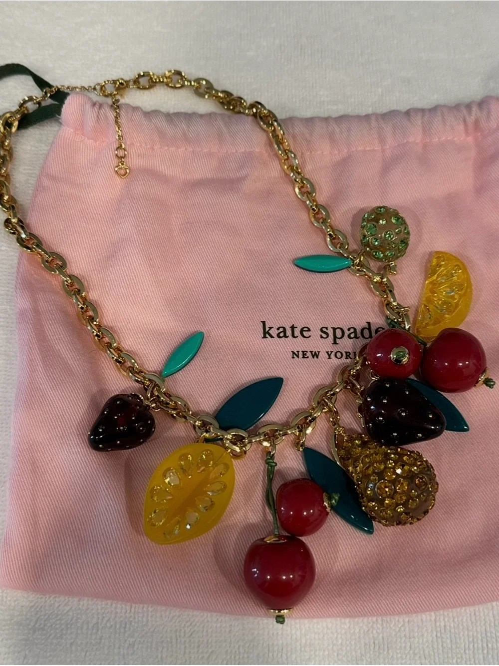 Kate Spade Tutti Fruity Charm Necklace NWOT